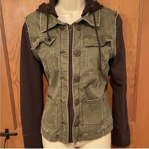 Free people distressed army jacket